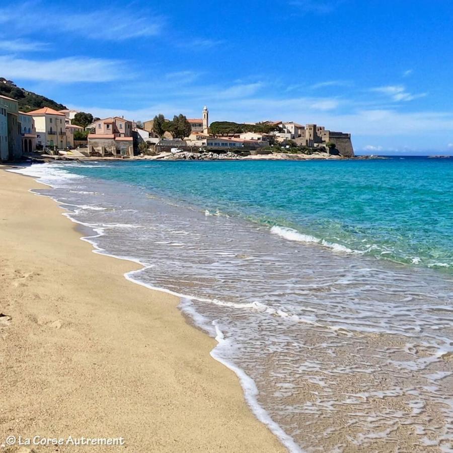 Studio Tout Equipe De 27M2, A 100M De La Mer, Et 500M Des Commerces Algajola  Bagian luar foto